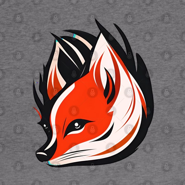 Furry Fox Head by Holisticfox